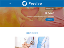 Tablet Screenshot of previvo.com